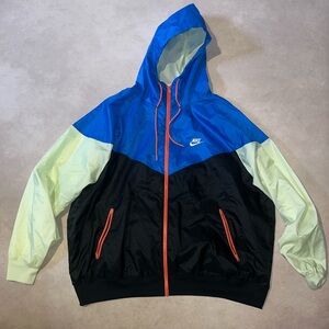 Nike The Windrunner Blue and Black Hooded Track Jacket